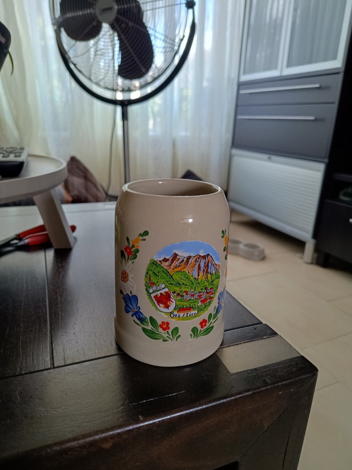 Set van 3 aardewerk bierpullen met diverse opdrukken, Ophalen of Verzenden