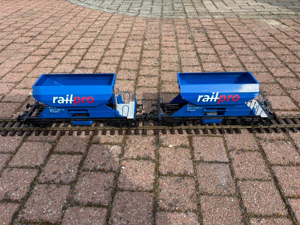 Railpro lgb wagens 2 stuk, Hobby en Vrije tijd, Modeltreinen | Overige schalen, Gelijkstroom, Wagon, Ophalen of Verzenden, Zo goed als nieuw