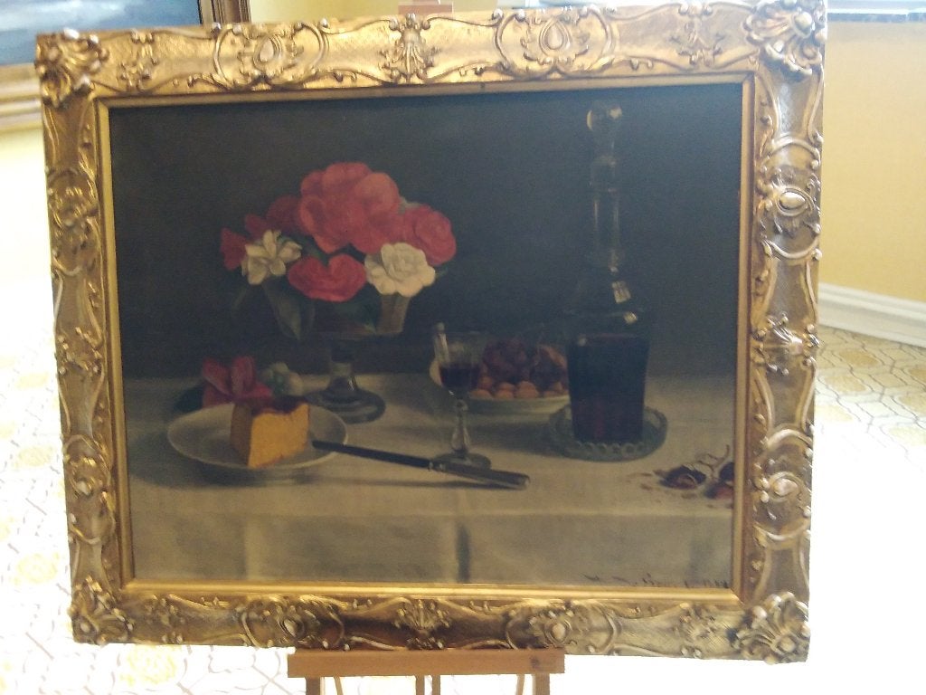 Schilderij, Antiek en Kunst, Kunst | Schilderijen | Klassiek, Paneel, Bijzondere lijst, Stilleven, Impressionistisch