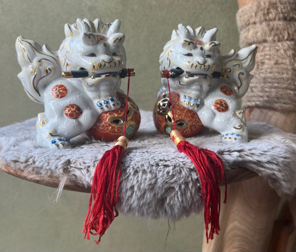 Chinese tempelleeuw foo dog fu dogs guardian tempelwachter, Ophalen of Verzenden, Zo goed als nieuw, Religie