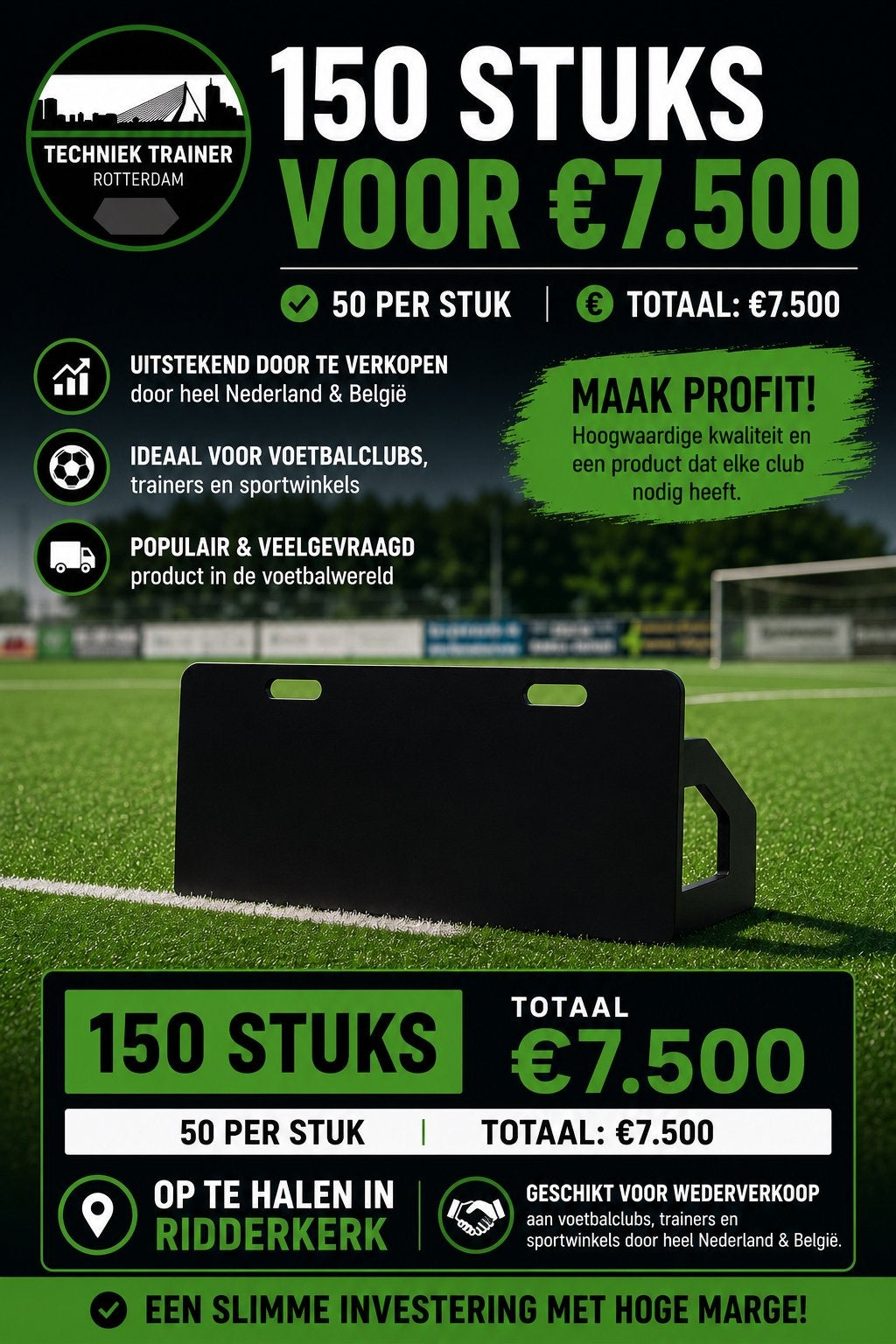 Partij 150x Voetbal Rebounder / Techniektrainer, Maat M, Verzenden, Nieuw, Clubaccessoires