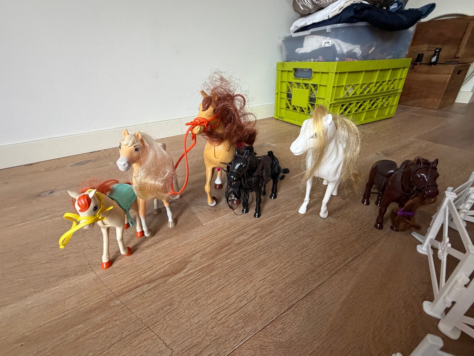 Paarden speelgoed set met hekjes, Ophalen, Gebruikt, Jongen of Meisje