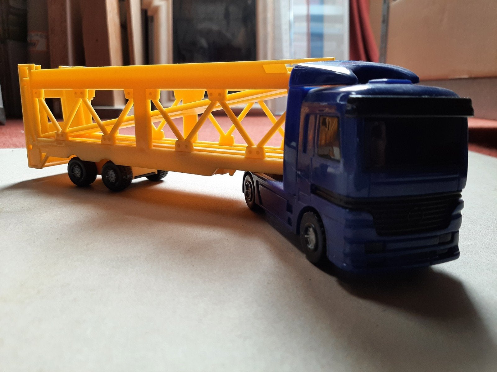 Speelgoed vrachtwagen met oplegger., Ophalen of Verzenden, Gebruikt
