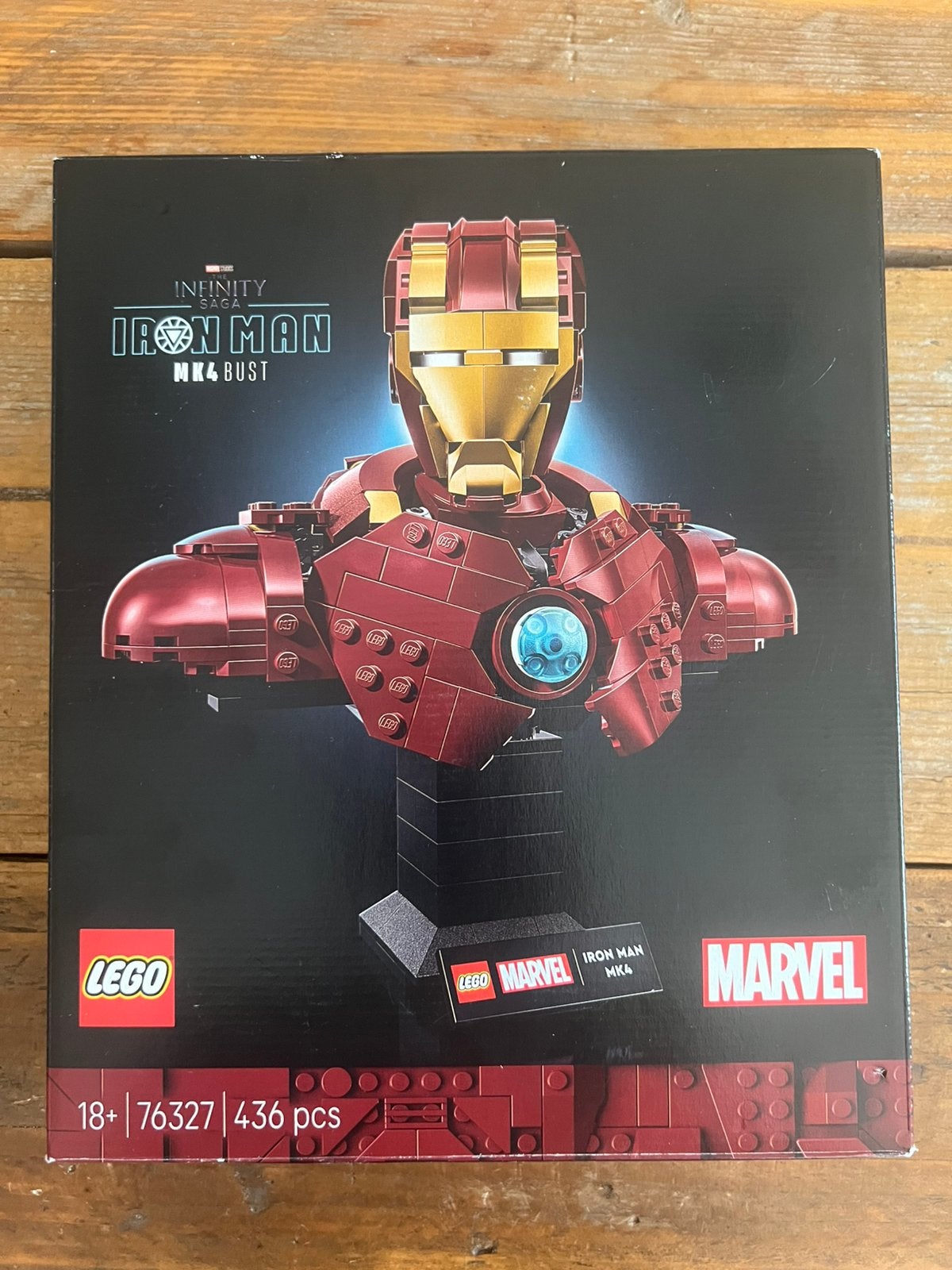 LEGO 76327 Marvel Iron Man MK4 Buste - Alleen LEGE DOOS, Ophalen of Verzenden, Zo goed als nieuw