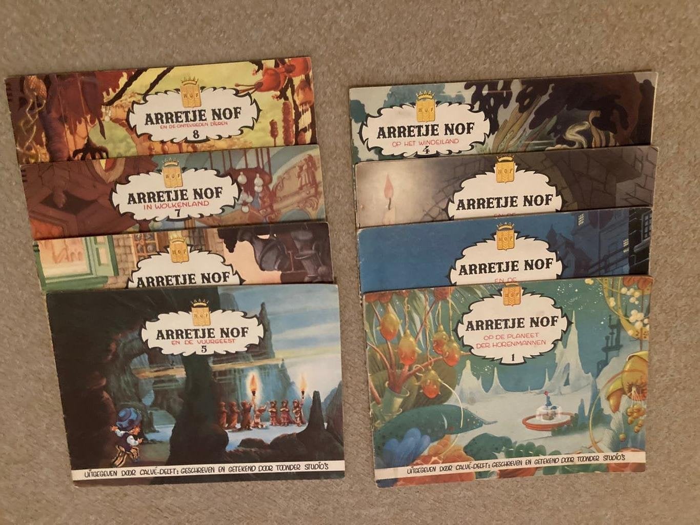Complete serie Arretje Nof, jaren '50, 8 dln, Toonder Studio, Ophalen of Verzenden, Toonder Studio