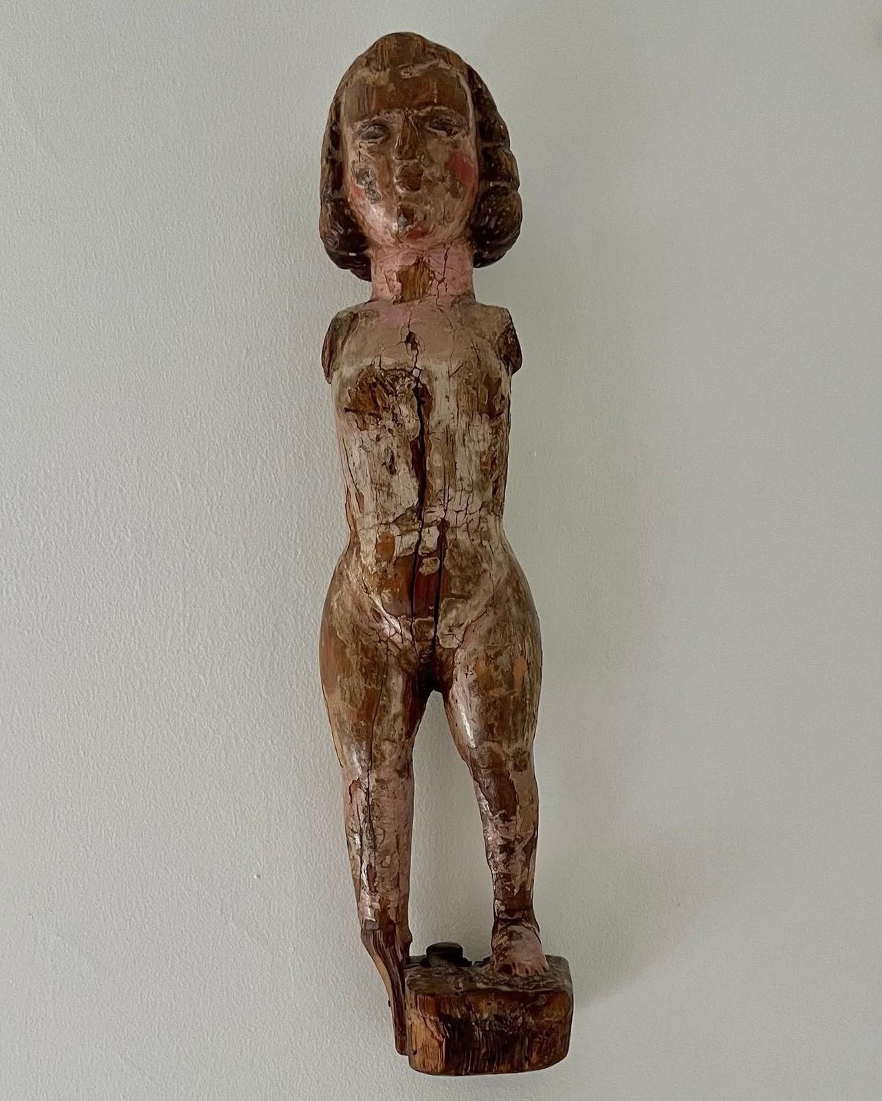 17-18de eeuw houten sculptuur Jezuskind, Ophalen of Verzenden