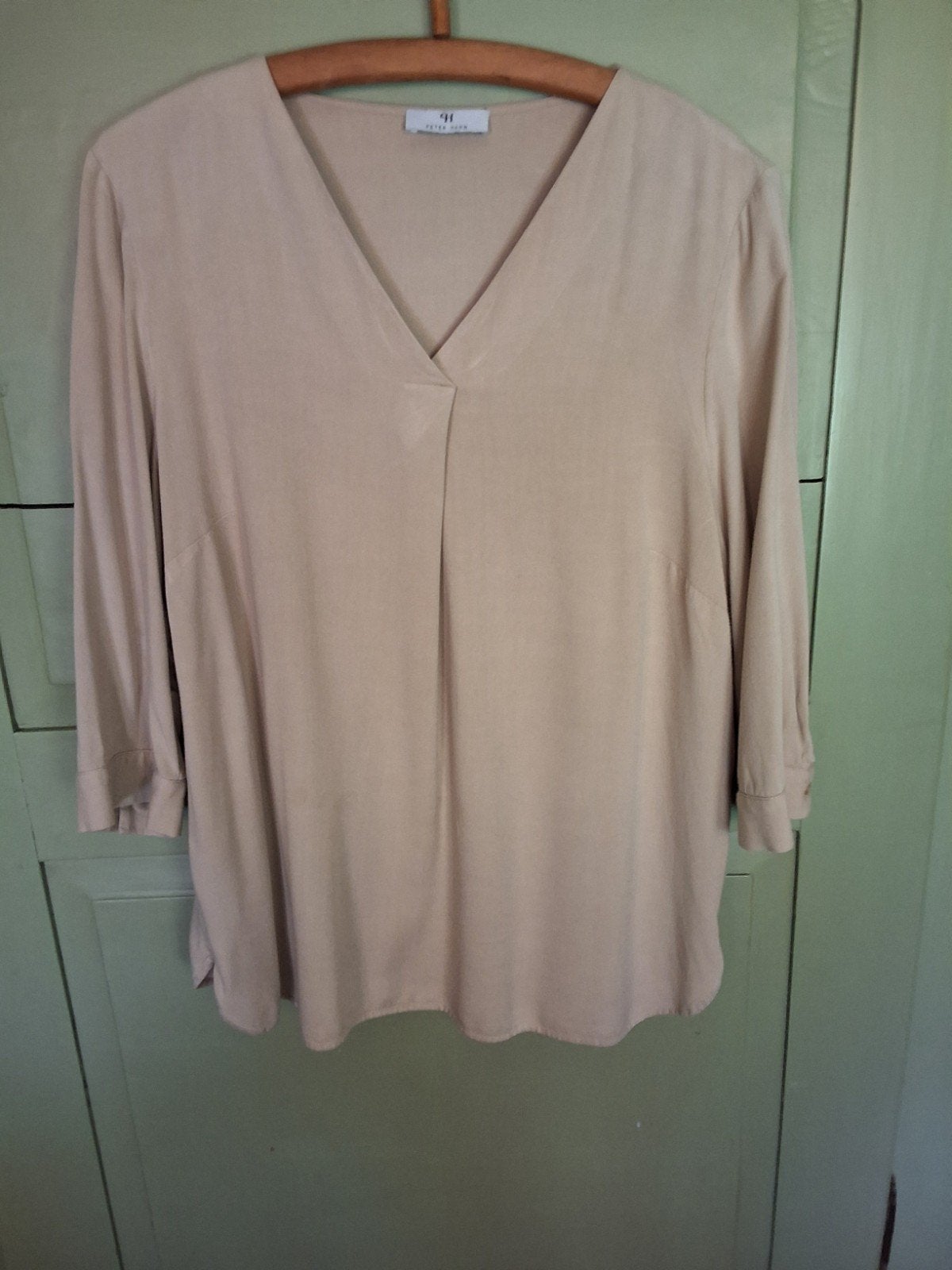 blouse beige Peter Hahn maat 46, Beige, Maat 46/48 (XL) of groter, Ophalen of Verzenden, Zo goed als nieuw