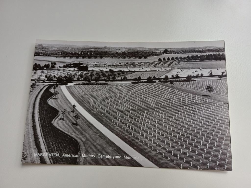 Fotokaart Margraten, Amerikaanse Begraafplaats., Ophalen of Verzenden, 1960 tot 1980, Ongelopen, Limburg