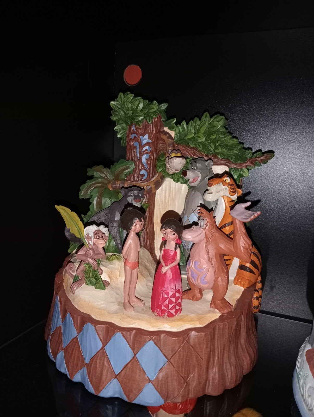 Disney traditions carved by heart Jungle Book Jim shore, Ophalen, Leeuwenkoning of Jungle Boek, Zo goed als nieuw, Beeldje of Figuurtje
