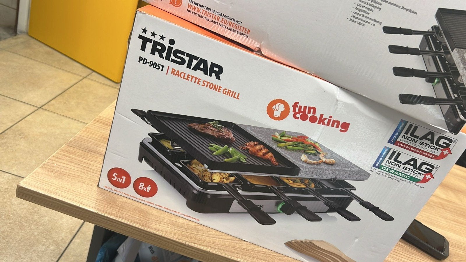 Tristar PD-9051 Raclette Stone Grill 5-in-1, Ophalen