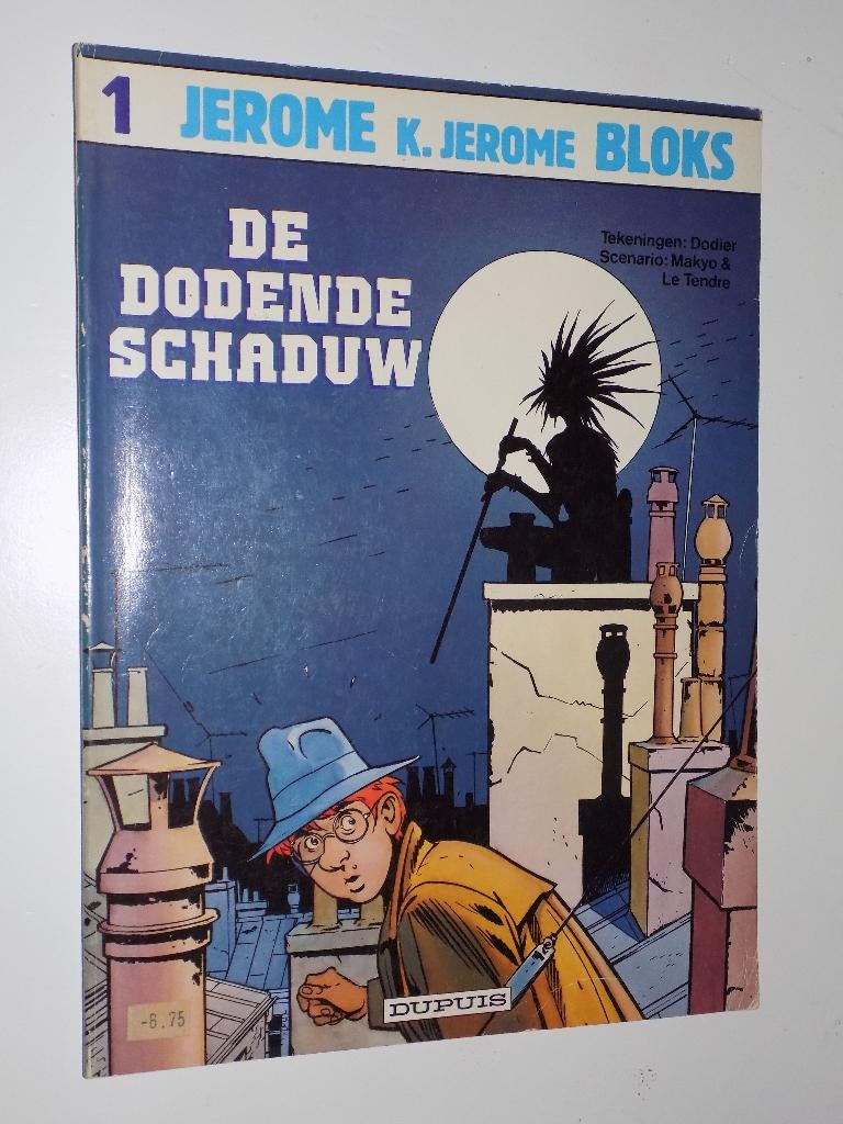 Jerome K.Jerome Bloks - 01_De dodende schaduw, Eén stripboek, Ophalen of Verzenden, Zo goed als nieuw, Dodier