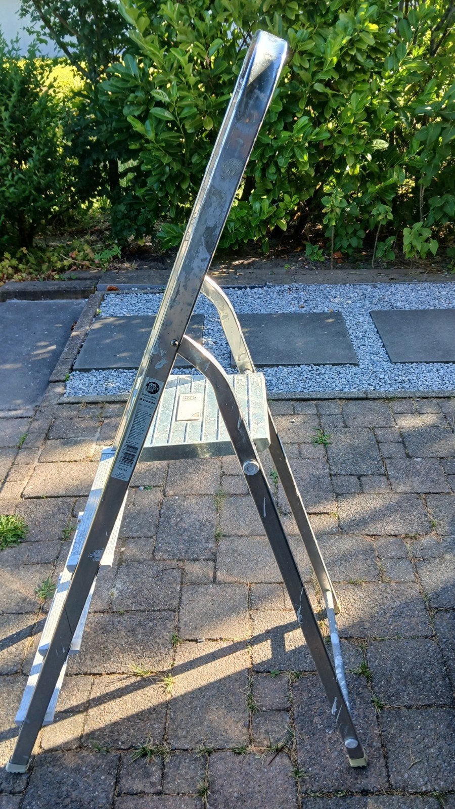 Huishoudtrap Aluminium 4 treden, Ophalen, Gebruikt, Minder dan 2 meter