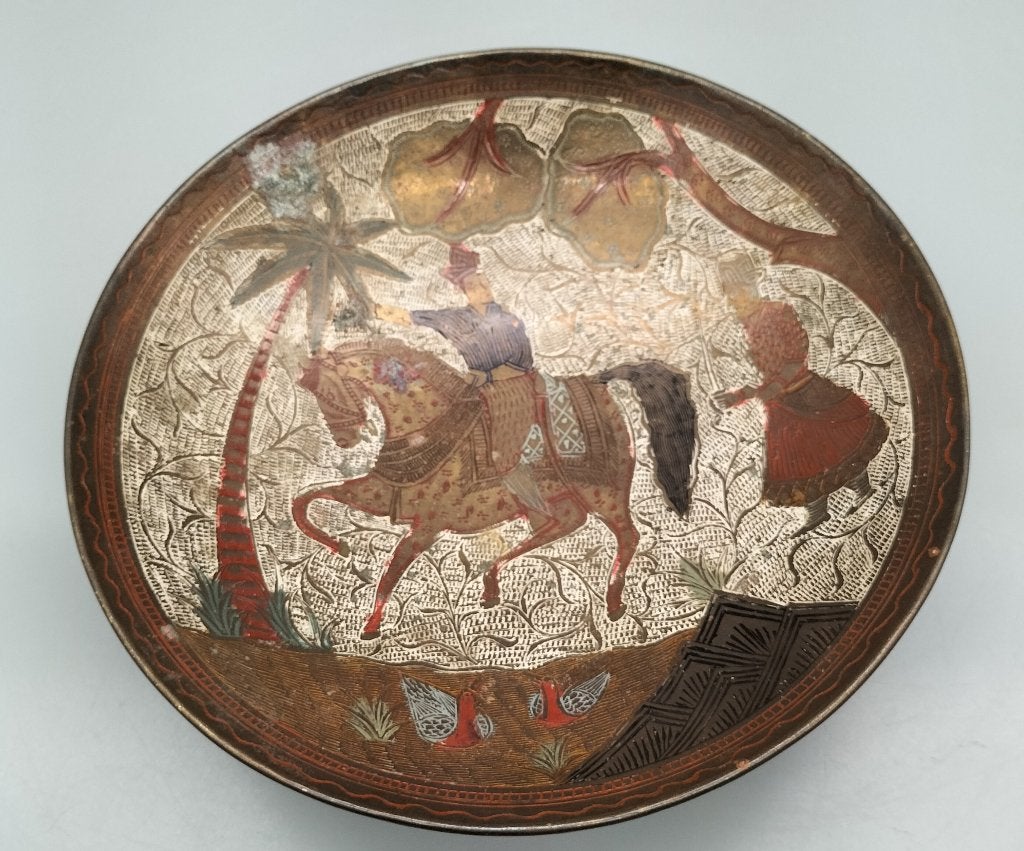 Traditionele Pakistaanse messing kom (ca 1930), Antiek en Kunst, Ophalen of Verzenden