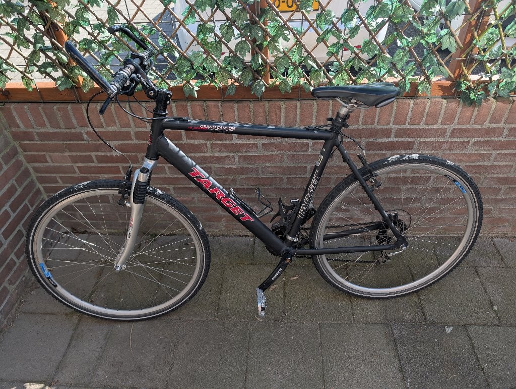 Sportieve Target Herenfiets / Hybride - Maat 57, 28 inch, Gebruikt, Vering, Velgrem