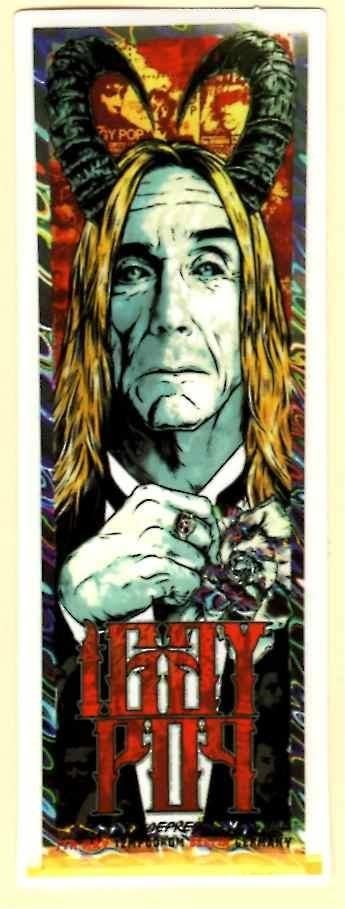 Iggy Pop sticker, Verzenden, Nieuw, Foto of Kaart