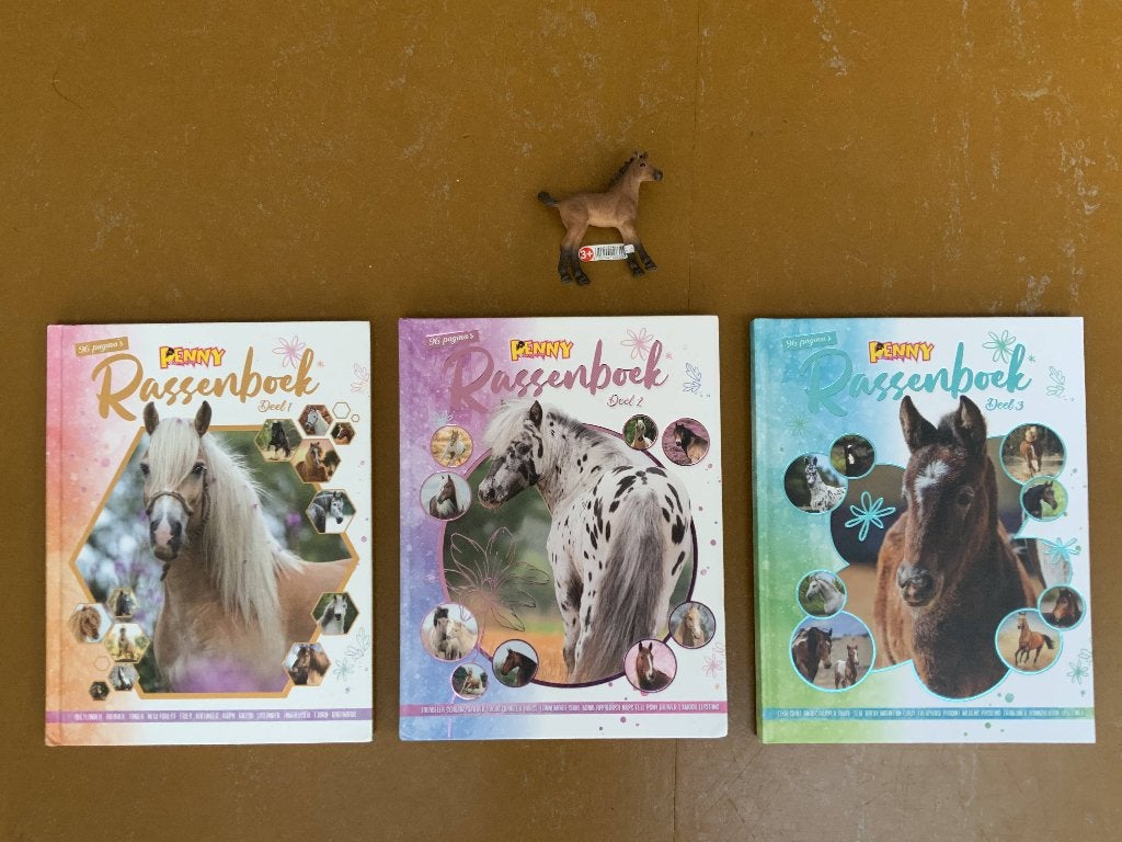 Penny rassenboeken deel 1, 2 & 3 + nieuw Schleich paardje, Ophalen of Verzenden, Zo goed als nieuw, Penny, Paarden of Pony's
