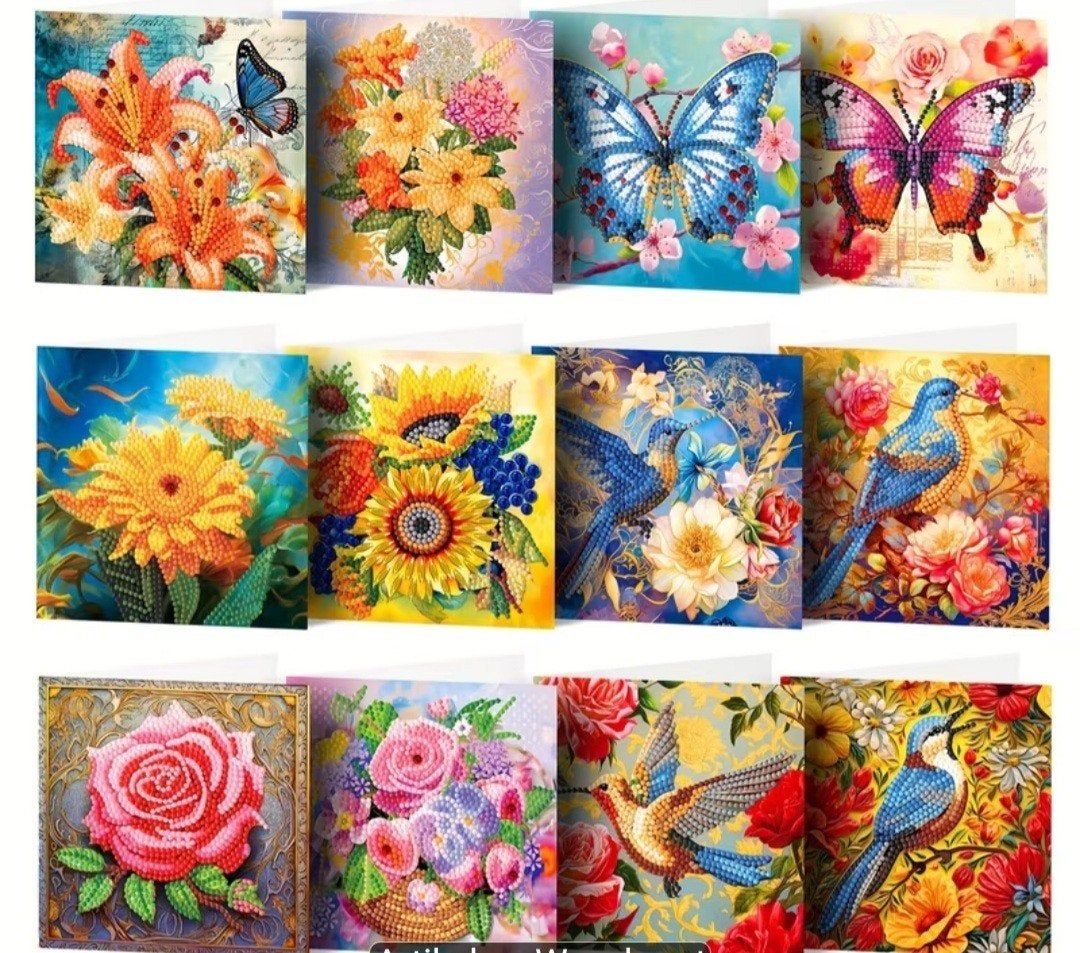 Diamond painting kaarten, Ophalen of Verzenden, Nieuw, Overige thema's