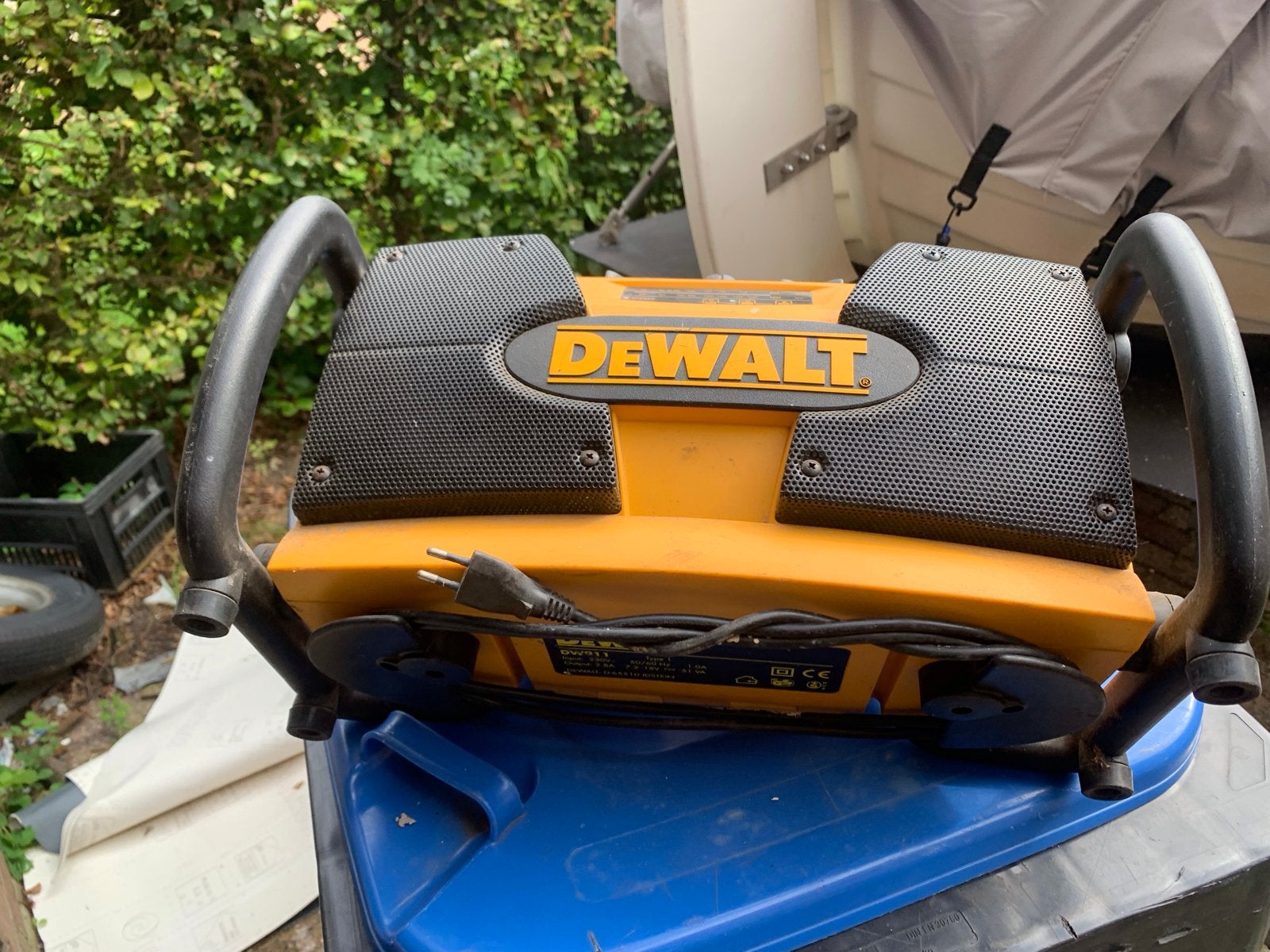 DeWalt bouwradio (geen batterij), Audio, Tv en Foto, Ophalen of Verzenden, Gebruikt, Bouwradio