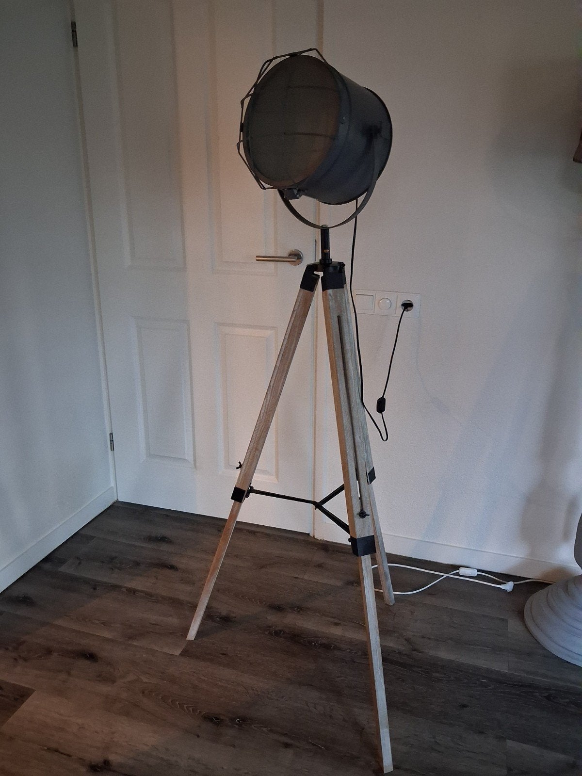 Mooie staande lamp, Ophalen, E27 (groot), Zo goed als nieuw, Landelijk/stoer