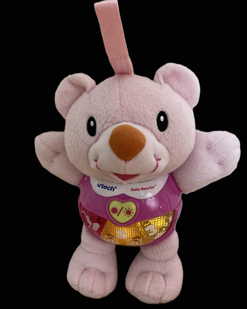 Roze Mijn baby beertje met geluid, licht - Merk Vtech, Ophalen of Verzenden, Zo goed als nieuw, Elektronica, Met licht