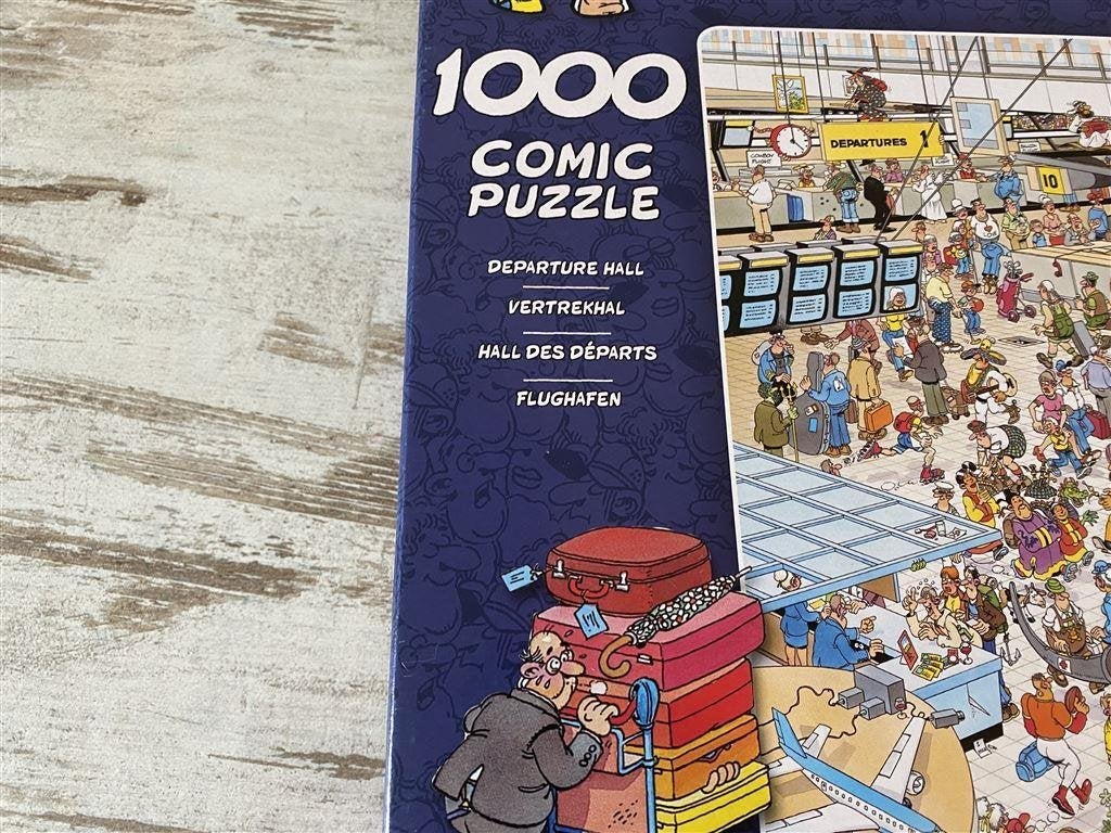 Jan van Haasteren - Vertrekhal 1000 stuks [s4], Verzenden, 500 t/m 1500 stukjes, Zo goed als nieuw