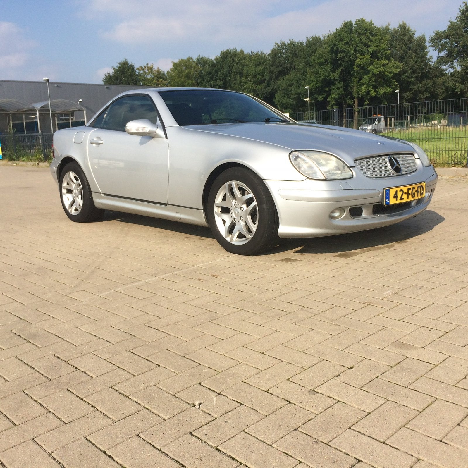 Mercedes-Benz SLK 3.2 Slk320 Roadster AUT 2000 Grijs, Automaat, Zwart, Cabriolet, 6 cilinders