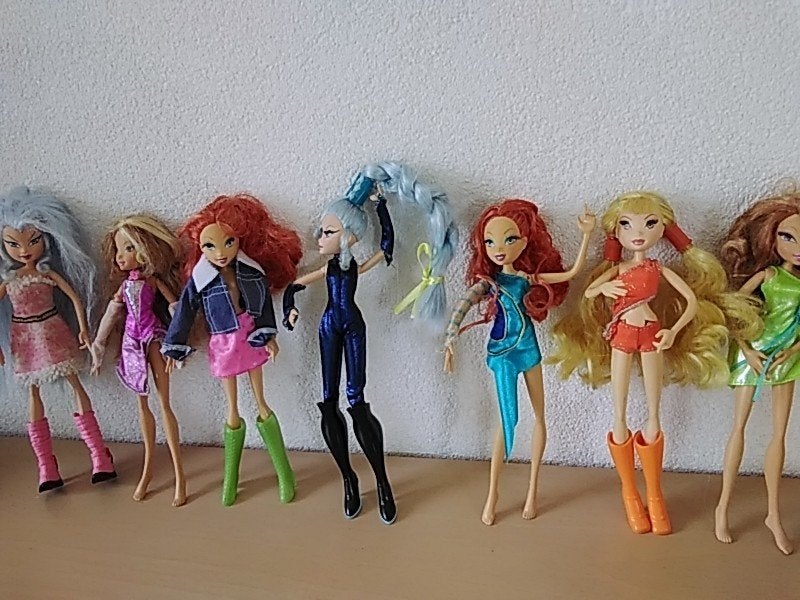 Rainbow poppen., Ophalen of Verzenden, Gebruikt, Pop