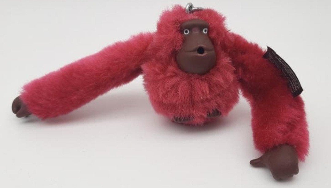 Kipling Donker roze Aapje Anna sleutelhanger, Verzamelen, Ophalen of Verzenden, Gebruikt