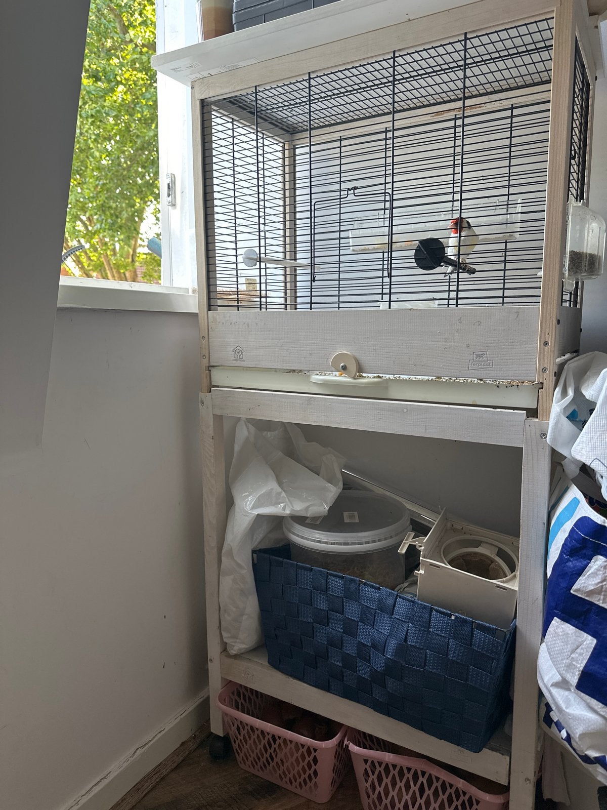 Putter, Dieren en Toebehoren, Ophalen, Zo goed als nieuw, Aluminium, Vogelkooi