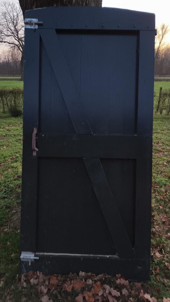 4 Massief eiken boerderij deuren te koop, Doe-het-zelf en Verbouw, Ophalen, Gebruikt, 80 tot 100 cm, Binnendeur