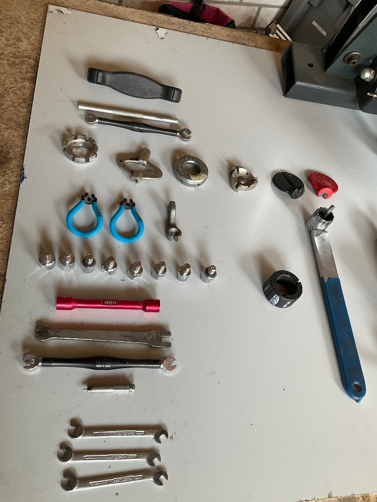 Fietsspaak gereedschap, Ophalen, Gebruikt, Spaakgereedschap