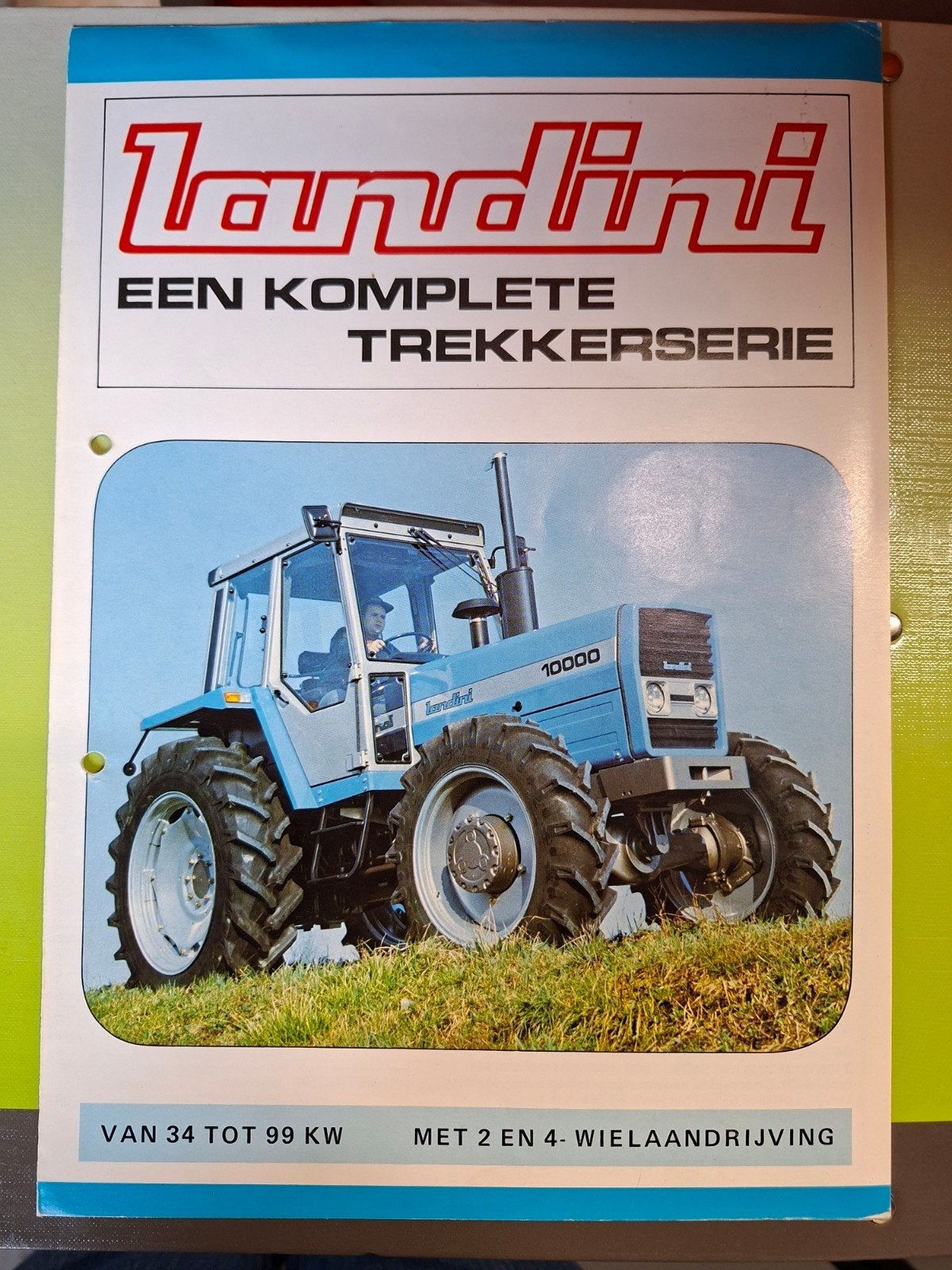 Folder Landini een komplete trekkerserie, Ophalen of Verzenden, Gelezen, Tractor en Landbouw