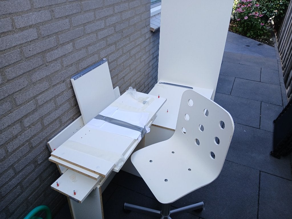 te koop tiener bureau, Ophalen, Gebruikt, Hout, Schoolbureau