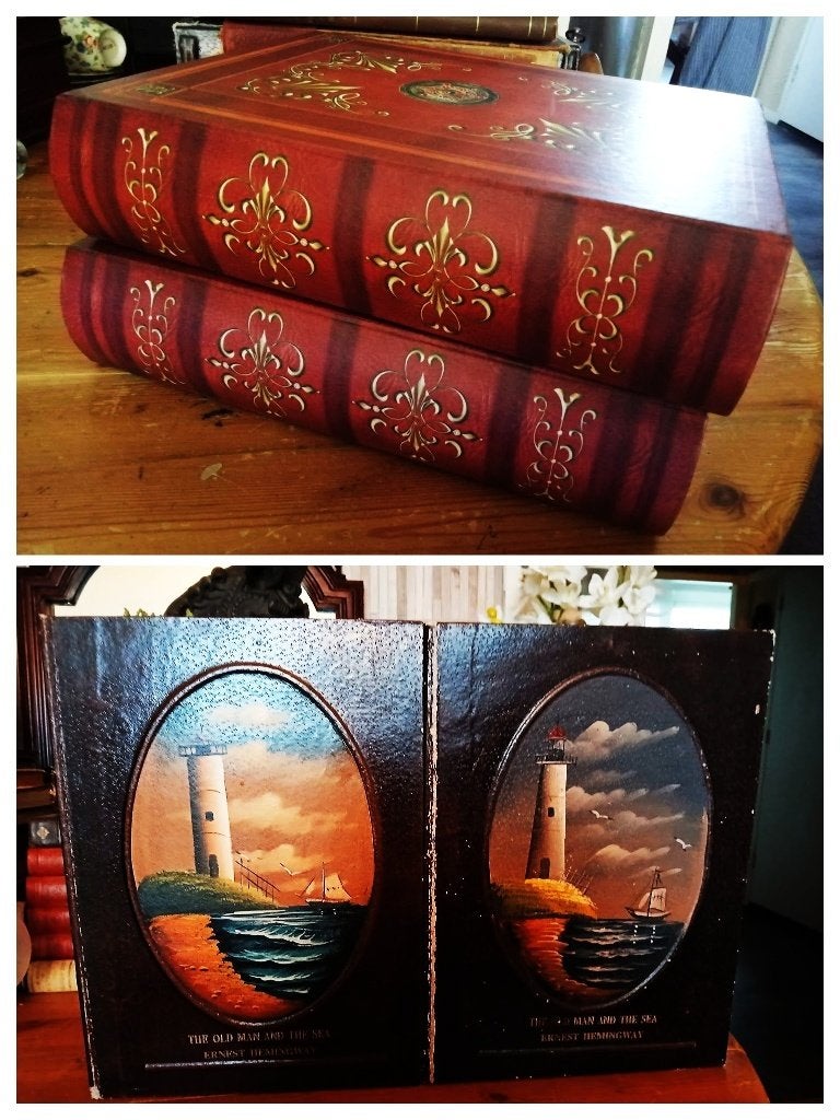Boeksimulant kist The old man and the sea Ernest Hemmingway, Antiek en Kunst, Ophalen of Verzenden