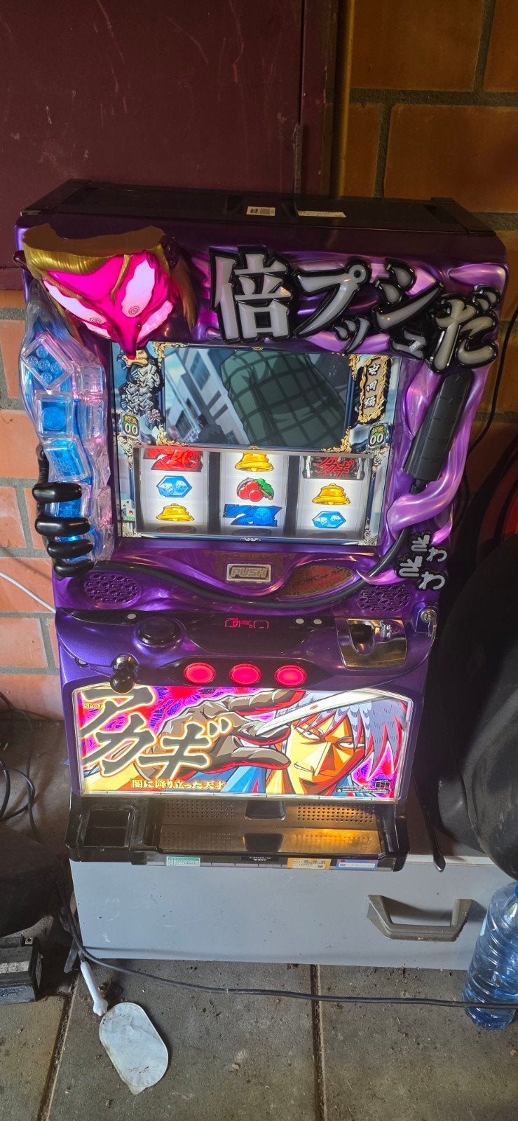 Originele Japanse Pachislot gokkast – SLOT Akagi DA – 2017, Overige munten, Ophalen, Gebruikt