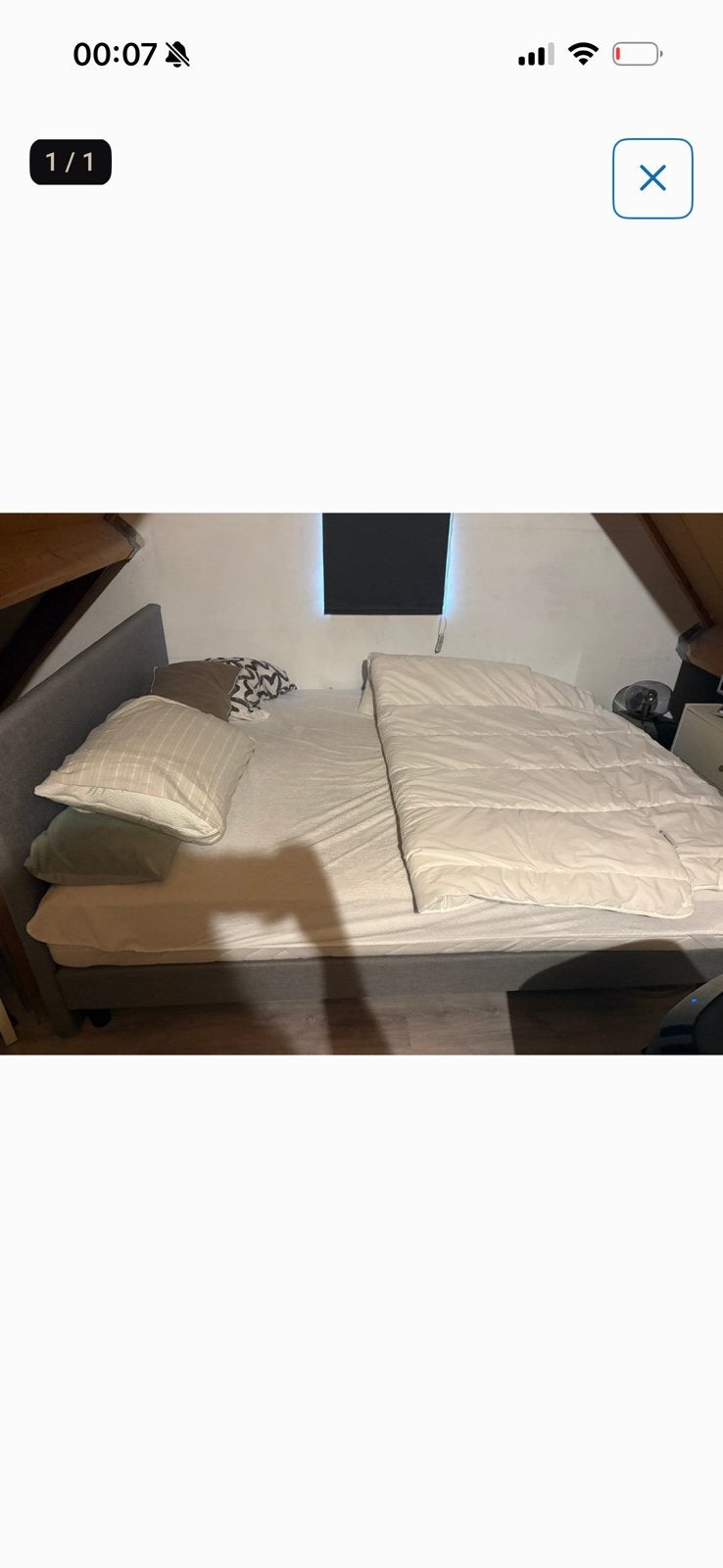 Boxspring, Ophalen, Tweepersoons, Zo goed als nieuw, 160 cm