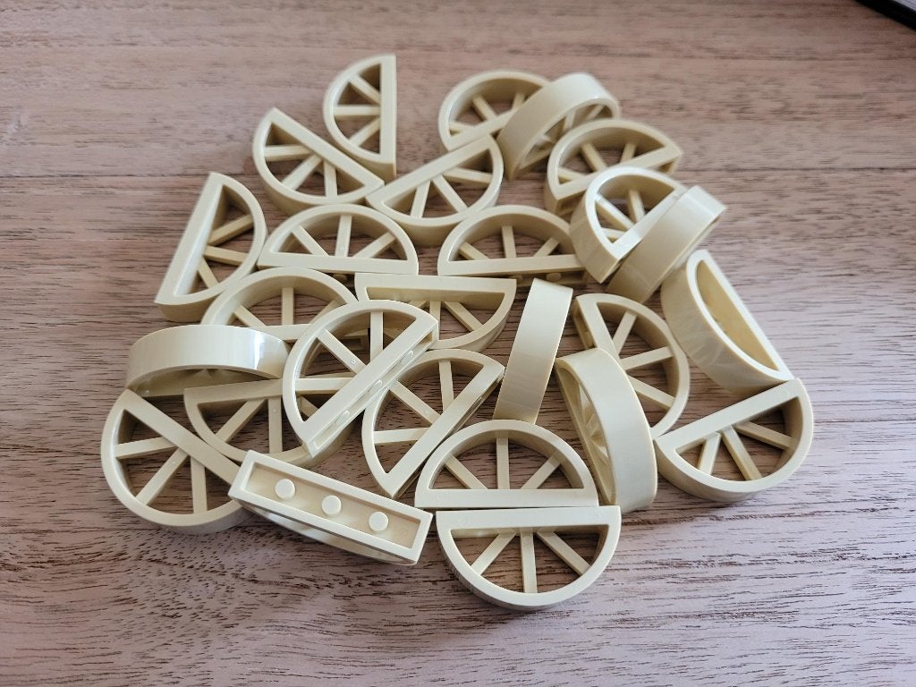 Partij N403=25x Nieuwe Lego ramen Tan, Lego, Lego, Lego, Nieuw