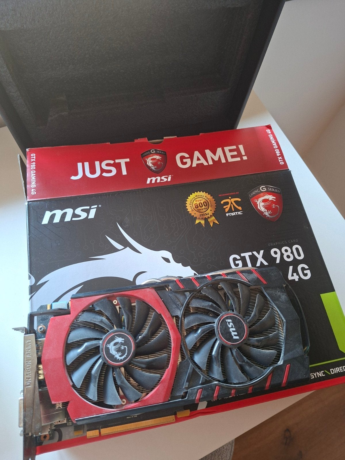 MSI GeForce GTX 980 4G Gaming Grafische Kaart, PCI-Express 3, Gebruikt, HDMI, Ophalen of Verzenden
