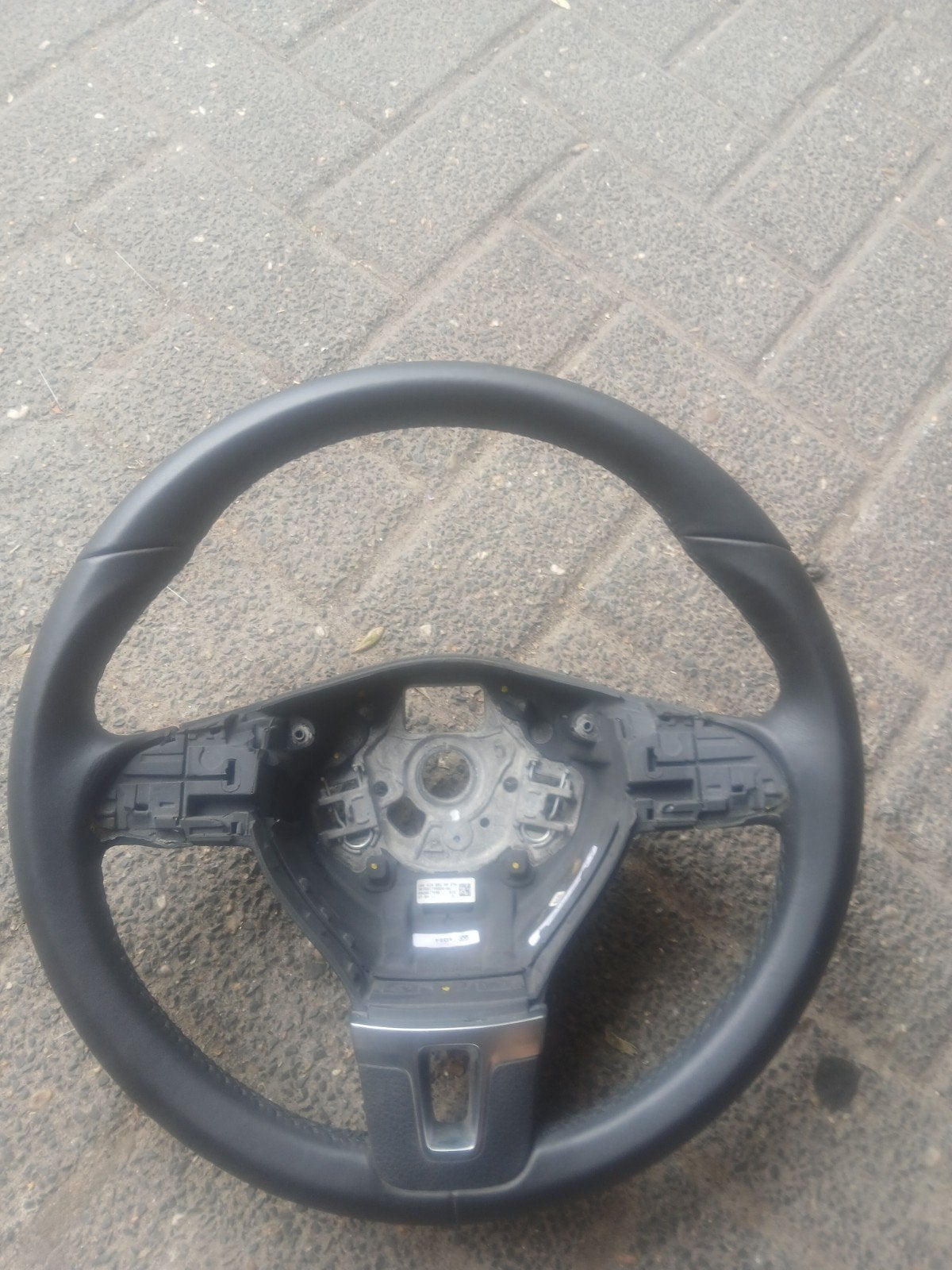 leren stuur vw eos/golf6., Auto-onderdelen, Besturing, Ophalen, Gebruikt, Volkswagen