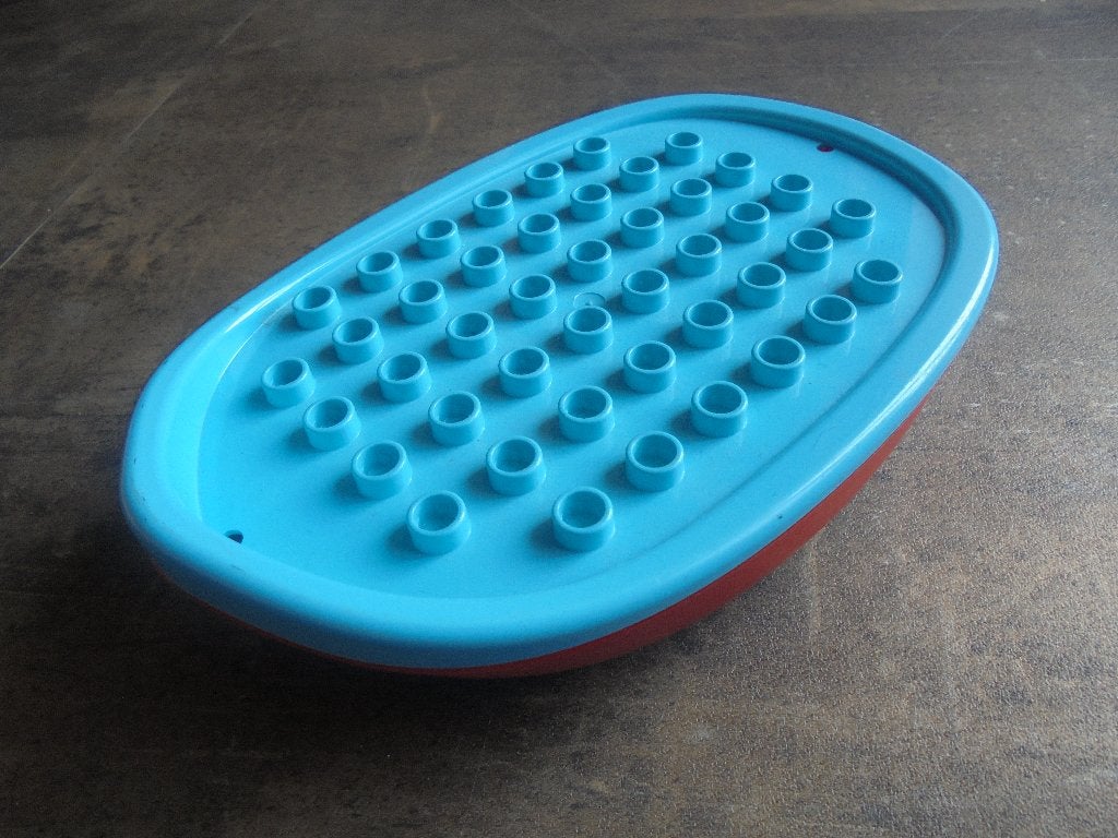 Lego Duplo Boat Hull Unitary 7x12 Base & Top (zie foto's) 2, Ophalen of Verzenden, Gebruikt, Losse stenen, Duplo