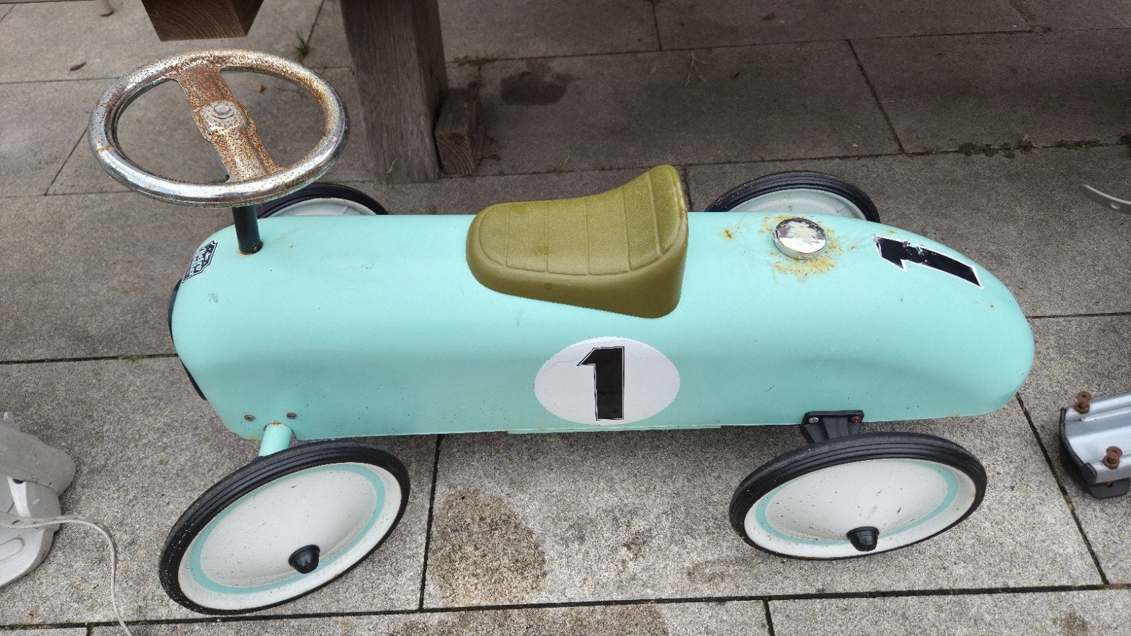 Vintage kinder loopauto - Retro design, Ophalen, Gebruikt