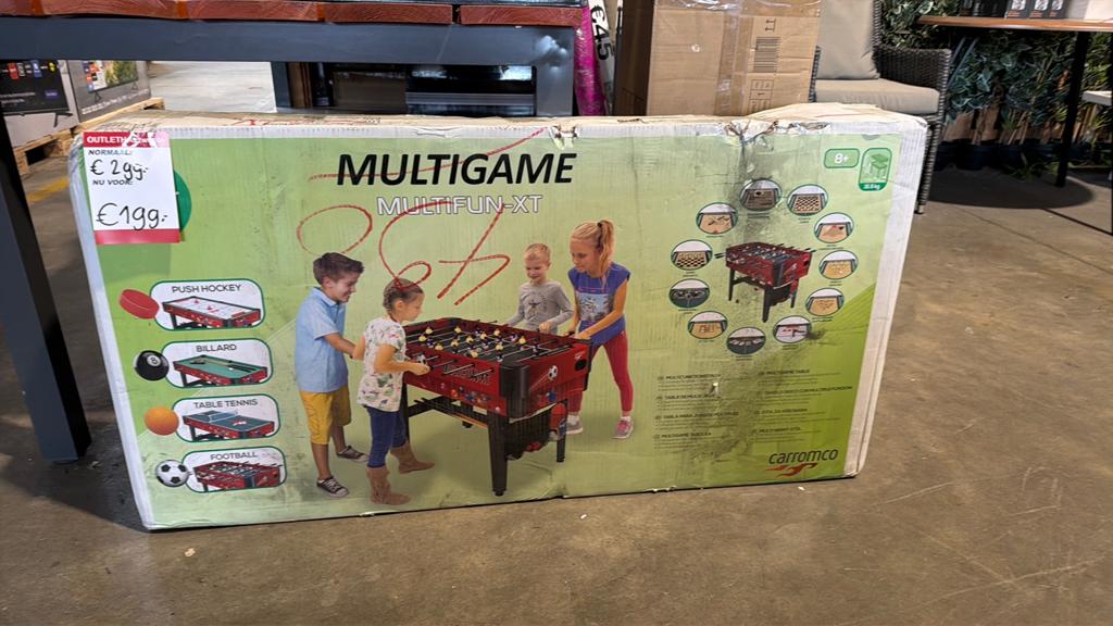 Multigame Multifun-XT Speeltafel 8-in-1 Carromco, Ophalen, -, Jongen of Meisje, -