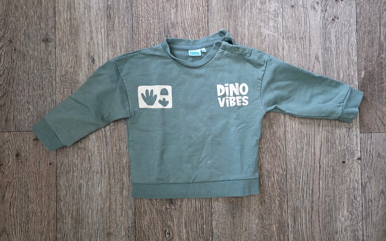 Stoere trui met dino's voor jongens mt 92, Gebruikt, Trui of Vest, Ophalen of Verzenden, Flinq
