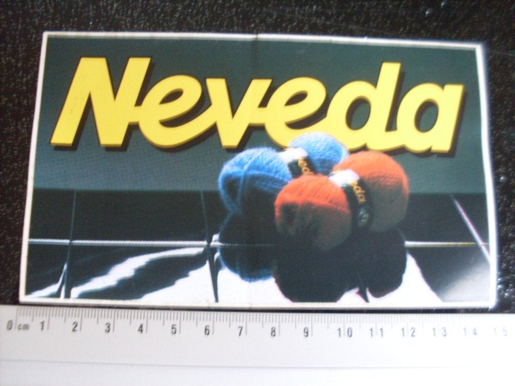 sticker Neveda breigarens garens breien, Verzenden, Zo goed als nieuw, Merk