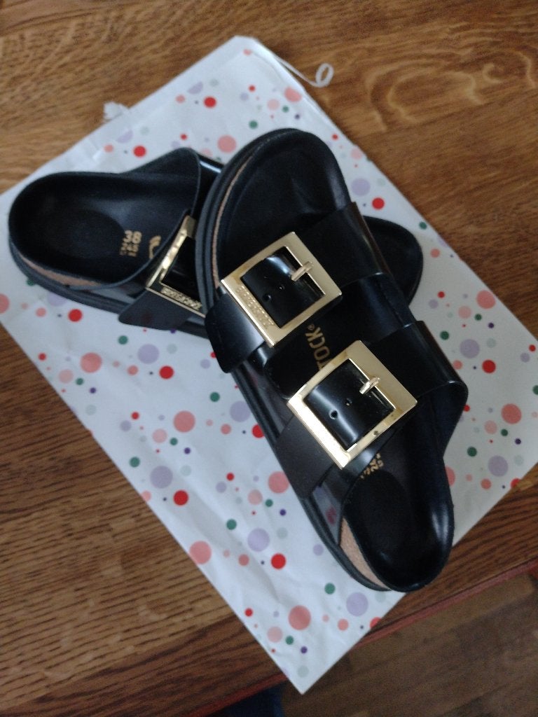 Birkenstock Arizona Droplet Buckle, Kleding | Dames, Schoenen, Zwart, Nieuw, Sandalen of Muiltjes, Ophalen of Verzenden