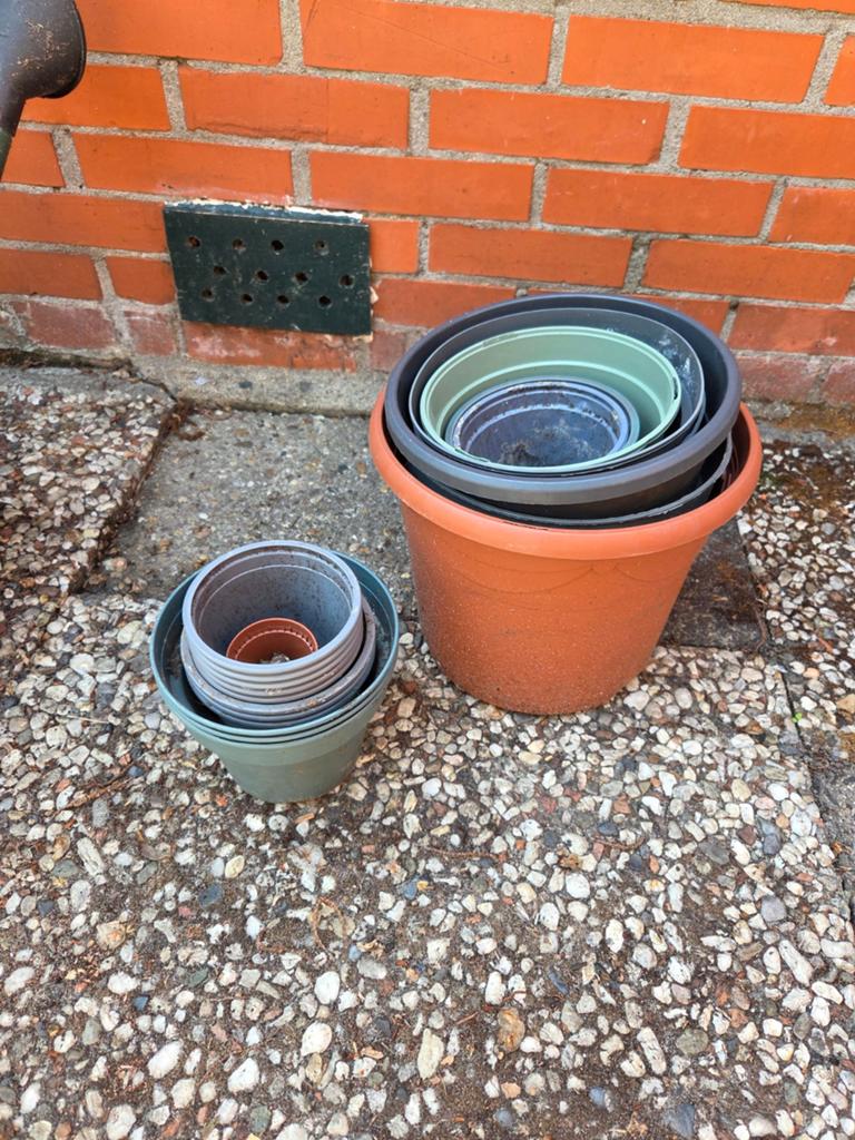 Binnenpotjes, plantenpotten, plantenpotjes buiten, Tuin en Terras, Ophalen, Kunststof, Rond, Balkon