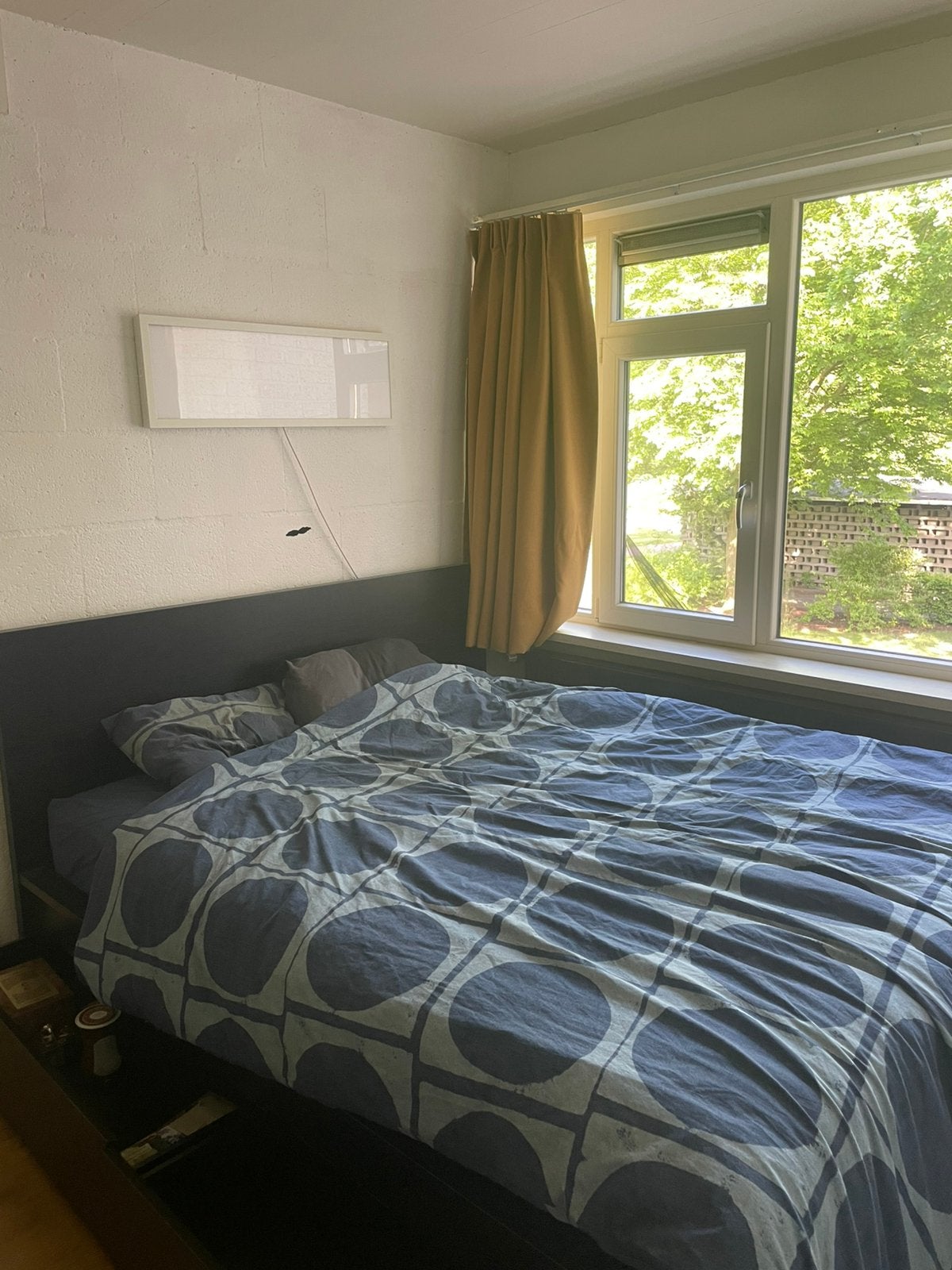 Bed & Mattress 160x200, Ophalen, Gebruikt, Zwart, Tweepersoons