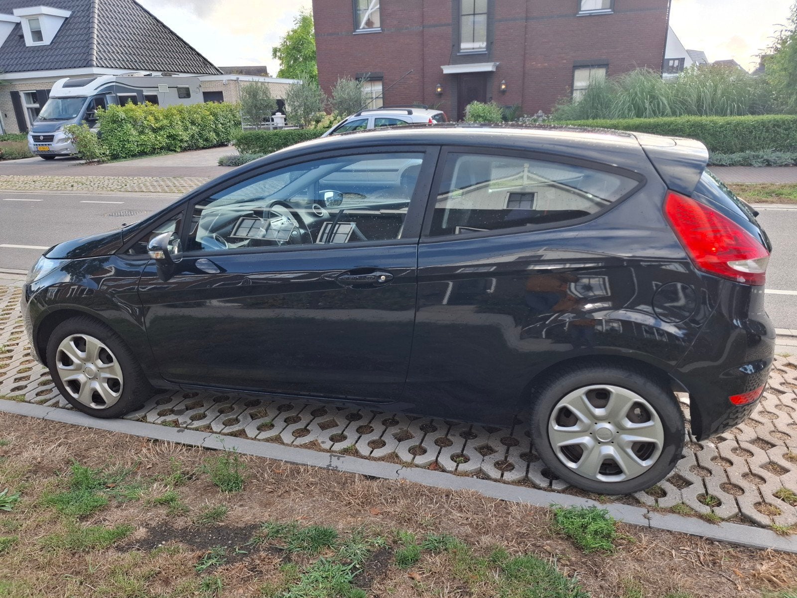 Ford Fiësta 1.25 44KW 3DR 2012 Zwart, Auto's, Ford, Voorwielaandrijving, 4 cilinders, Zwart, Origineel Nederlands