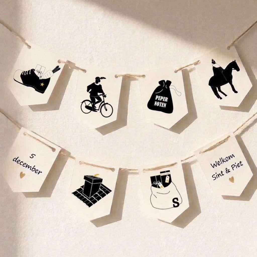 Sinterklaas vlaggenlijn printable - Sinterklaas slinger, Ophalen of Verzenden, Nieuw