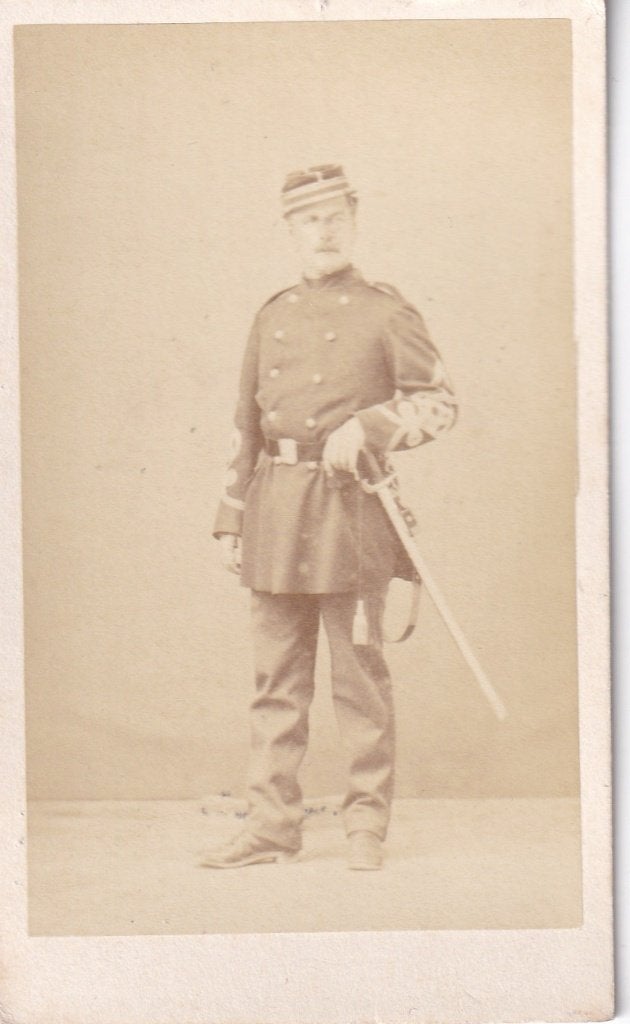 Antieke CDV Foto Franse Commune 1871 - Garde Nationale, Gebruikt, Verzenden, Foto, Voor 1940